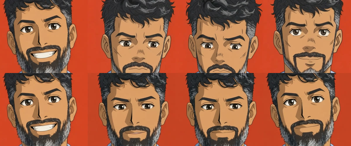 Top: one reference image, the face drifts. Bottom: three reference views, the face holds.